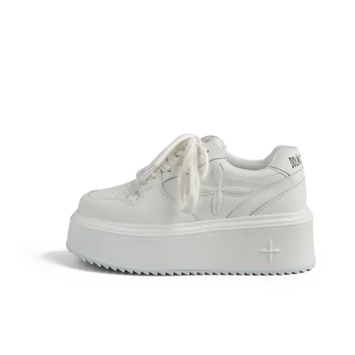 DOLIN COLLECTION Минималистский стиль Clean Белый Кроссовки Скейтборд Кроссовки Женские Белые