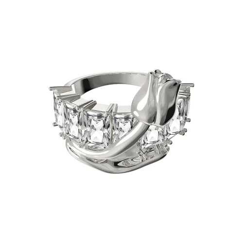 BOONEE Кольцо из меди с покрытием из белого золота женское