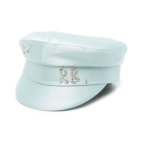 RUSLAN BAGINSKIY Хлопок полиэстер Береты Женские Синий