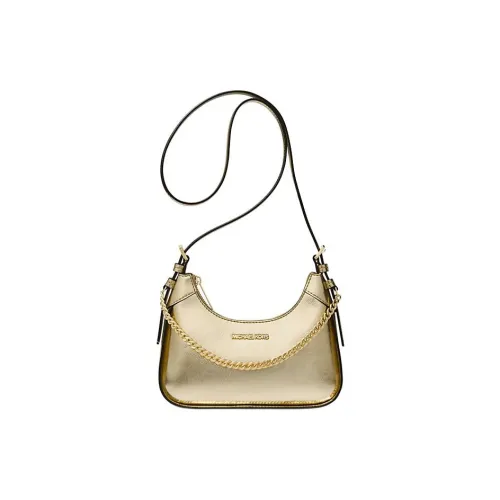 MICHAEL KORS Wilma ПУ (полиуретан) Сумка через плечо Маленькая Женская Светло-Золотая