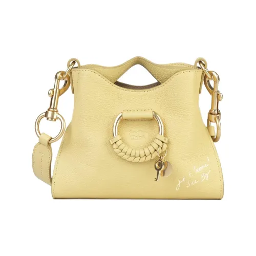 See By Chloe JOAN Series Рельефная кожа Козья Сумка через плечо Сумка через плечо Маленькая Женский Желтый Зеленый