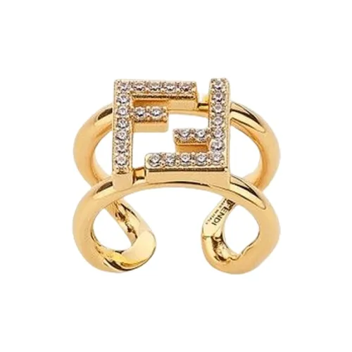 FENDI Циркон Кольца Золотой Женские