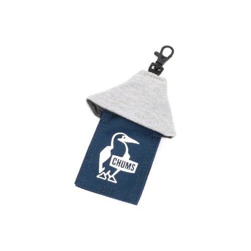 CHUMS Хлопок Coin Wallet Key Pouch Unisex Серый Marine Blue