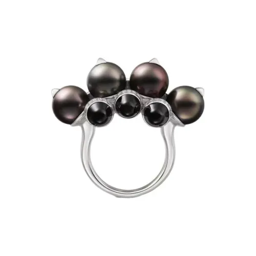 Кольца Cartier 18K Белое золото Женские Черный