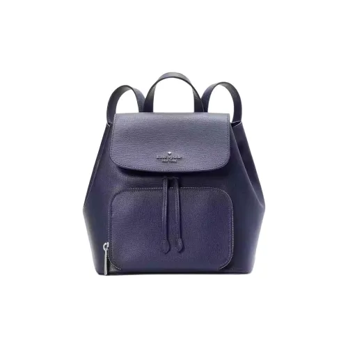 Kate Spade Утонченный GRAIN LEATHER Рюкзак Средний Женские Морской синий