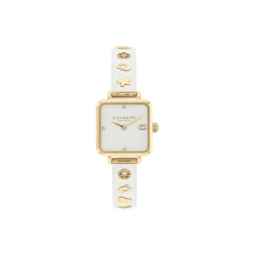COACH Кварцевый механизм Женские часы 22 мм Белый