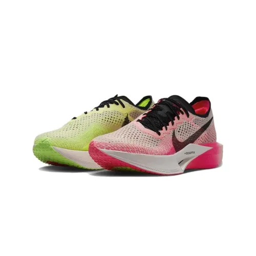 Nike ZoomX Vaporfly Next% 3 Low Топ Casual Унисекс Зеленый Розовый