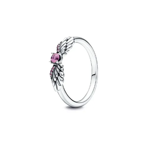 Pandora Искусственный хрусталь Кольца Розовый Женские
