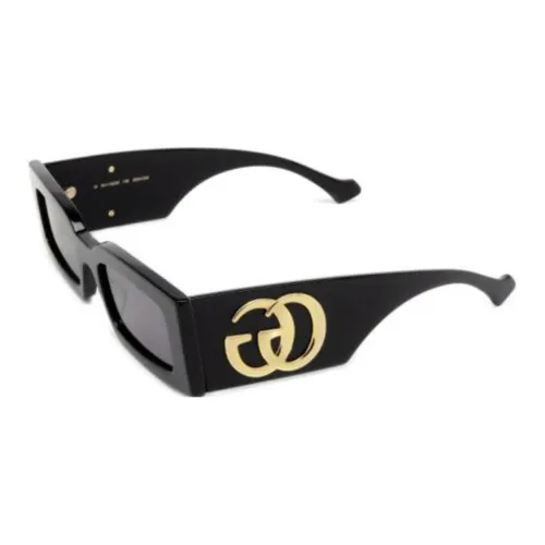 GUCCI Ацетат Нерегулярная форма Солнцезащитные очки Унисекс Черный