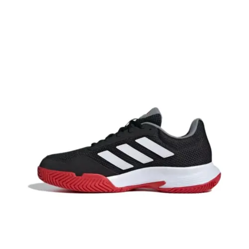 Adidas COURT SPEC 2 Дышащие Низкие Кроссовки для Тениса Унисекс Черный Белый Красный