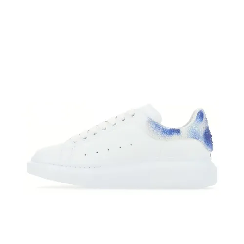 Alexander McQueen Oversized Sneaker Low Топ Стильные Скейтбординги Мужской Белый Синий