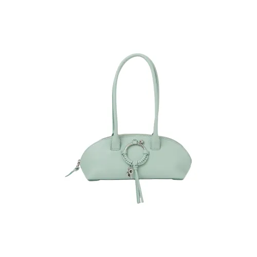 See By Chloe JOAN Series Рельефная кожа Козья кожа Одно плечо Сумка Стандартная Женская Blow Синий