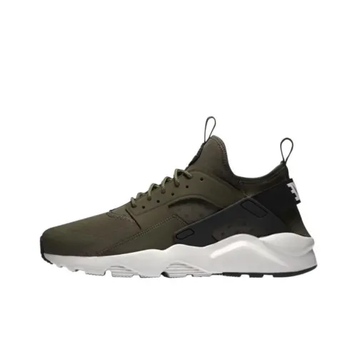 Nike Air Huarache Shock Absorbers Slip-resistant Abrasion-resistant Breathable Low-top Running Shoes Unisex Green Найк Эйр Хуараче Шок Абсорберз Слип-резистентный Абразион-резистентный Дышащий Низкий Топ Беговые Кроссовки Унисекс Зеленый