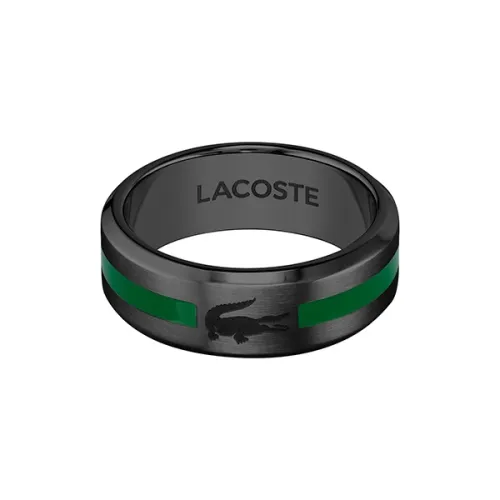 Кольца из нержавеющей стали LACOSTE Collaboration, черные, мужские