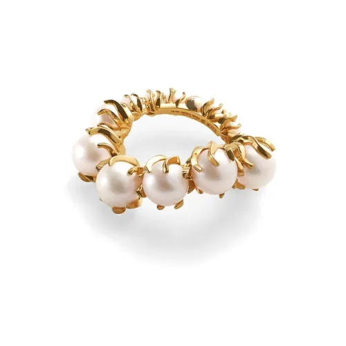 Bottega Veneta Кольца Белый/золотой Женские