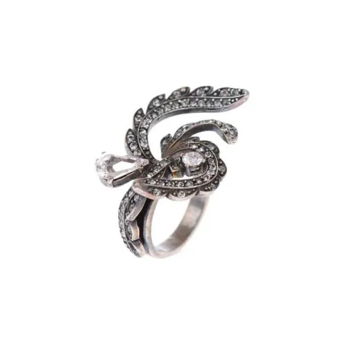 Maison Margiela Латунные Кольца Серебряные Женские