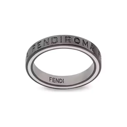 Fendi Кольца Серый Черный Мужской