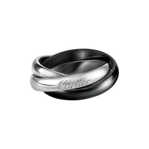 Cartier Кольцо Trinity Céramique Classique Белое Золото, Керамика