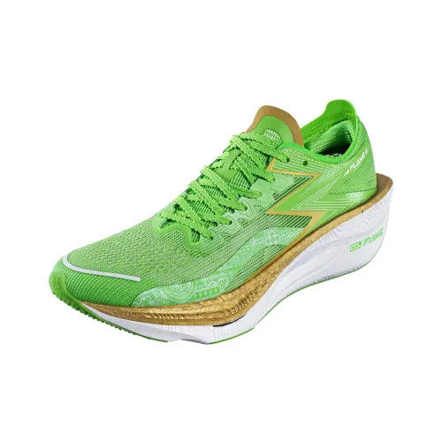 361° Fly Burn 3 Амортизаторы Шок-абсорбирующие Устойчивые к истиранию Низкий Топ Беговые кроссовки Унисекс Зеленый