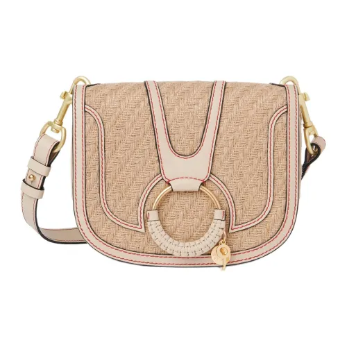 See By Chloe Hana Ткань Сумка через плечо Сумка на плечо Женская Солома Бежевый