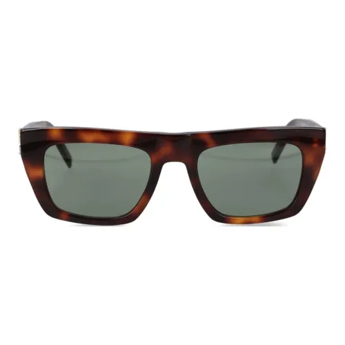 SAINT LAURENT Прямоугольные Солнцезащитные очки Женские Черепаховый цвет