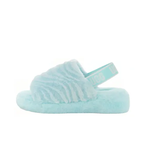 UGG FLUFF YEAH Тапочки Женские Небесно-голубой
