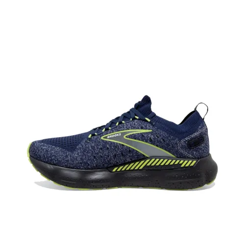 Brooks Glycerin StealthFit GTS 20 Противоскользящие Устойчивые к истиранию Низкий Топ Беговые кроссовки Мужские Синий Черный