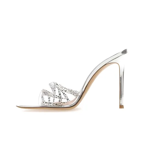 GIANVITO ROSSI Тапочки Женские Серебряные