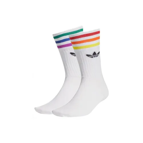 Adidas Originals Носки до колена унисекс белые