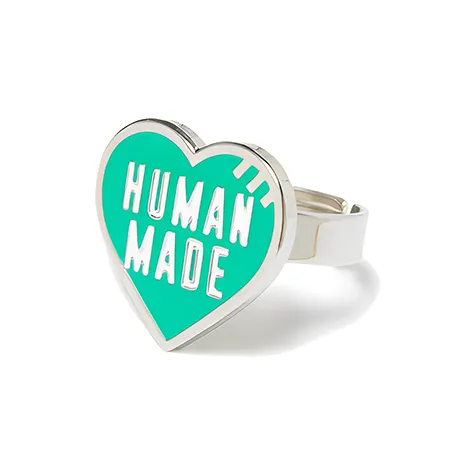 HUMAN MADE Металлические кольца, зеленый, унисекс