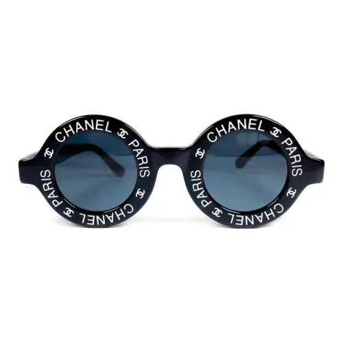 CHANEL Круглые Солнцезащитные очки Женские Черные