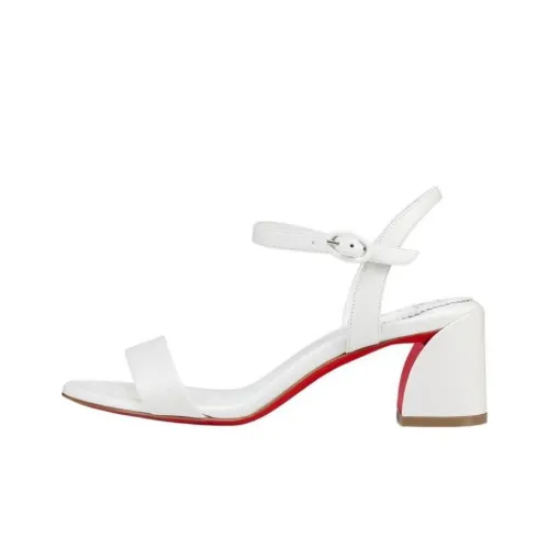 CL LUBOTING MISS Simple Love one Ремень Сандалии 5,5 см Женские Белые