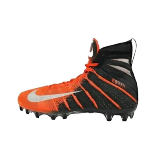 Nike Амортизация Износостойкий Высокий Топ Повседневные Беговые Кроссовки Мужские Черные и Оранжевые