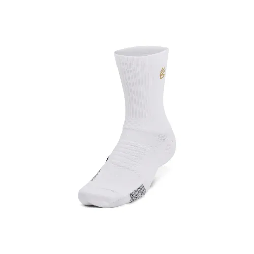 Under Armour Curry 1 Пачка Белые Унисекс Носки до икры MID