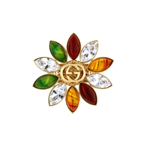 GUCCI Interlocking Кольца Золотой Женские