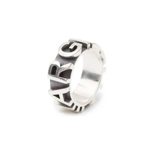 MM6 Maison Margiela Латунные Кольца Серебряные Женские