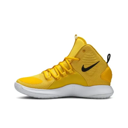 Nike Hyperdunk X Slip-resistant Abrasion-resistant High-top Basketball Shoes Men's Yellow White Найк Хайпердунк X Противоскользящий Устойчивый к истиранию Высокий Топ Баскетбольные Кроссовки Мужские Желтый Белый
