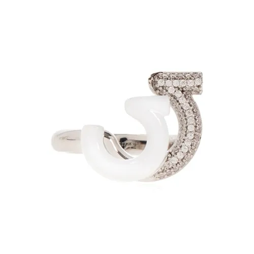 Ferragamo Латунные Кольца Серебристый/белый Женские