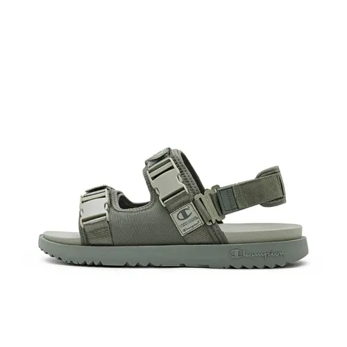 Champion Campus One Strap Sandals Dark Green Men's