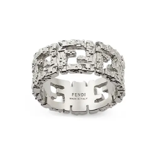 Fendi Латунь Кольца Серебряные Мужские