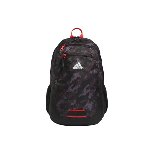 Adidas Переработанный полиэстер рюкзак унисекс черный и ярко-красный