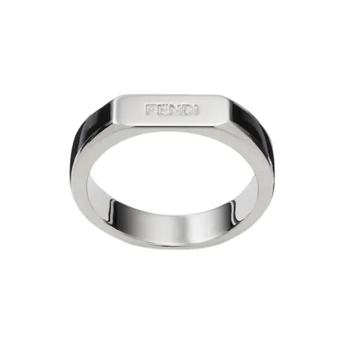 Fendi Латунь Кольца Серебряные Мужские