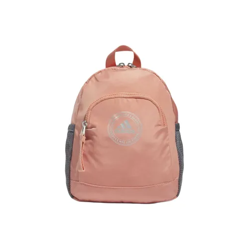Adidas Переработанный полиэстер рюкзак мини унисекс розовый и металлический серебристый