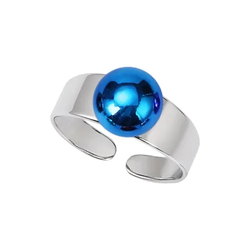 Glam Ever Сплав/Серебряное покрытие/Золотое покрытие Кольца Синий Унисекс