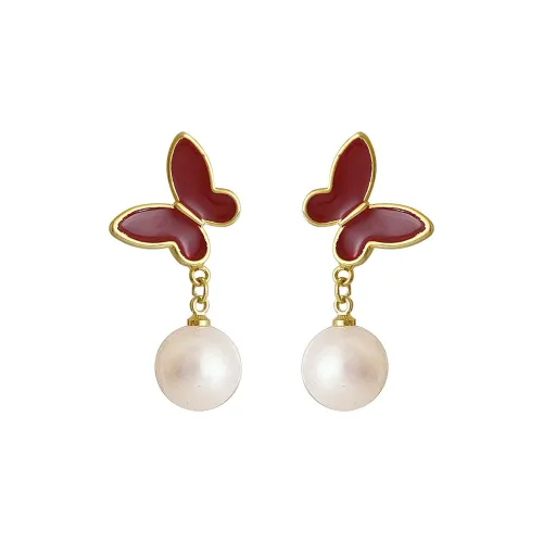 NATURALLYJOJO Искусственная жемчужина Нижняя заколка Серьги On Женские