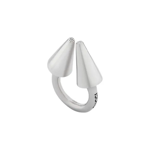 GUCCI Латунные Кольца Серебряные Унисекс