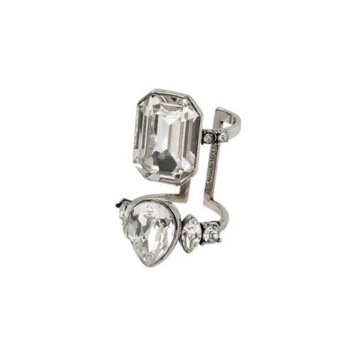 Alexander McQueen Латунные Кольца Серебряные Женские