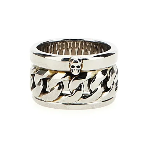Alexander McQueen Металл Кольца Серебряный Мужской