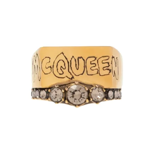 Alexander McQueen Латунные Кольца Золотые Женские