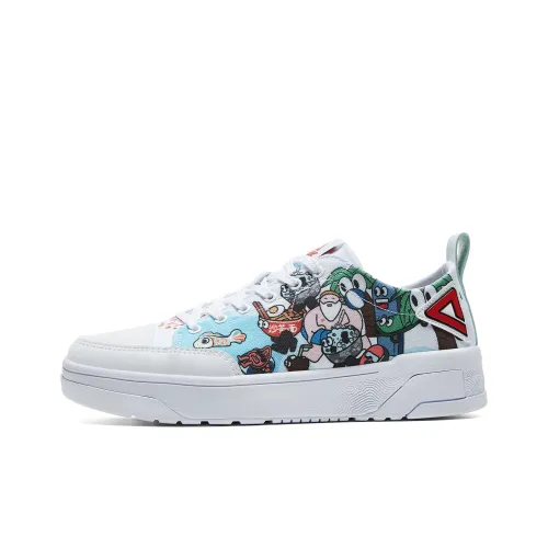 PEAK Guochuang Series Скейтборд Кроссовки Низкие Белые Мужские